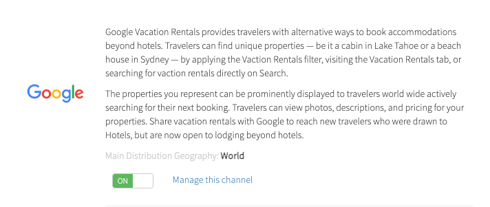 Google Vacation Rentals and Hostfully’s integration page
