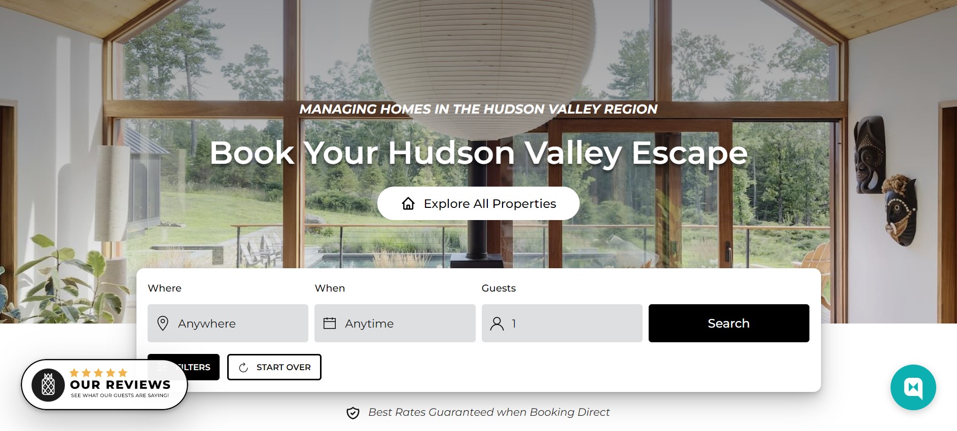 Homepage of book direct website Home Sweet Hudson 