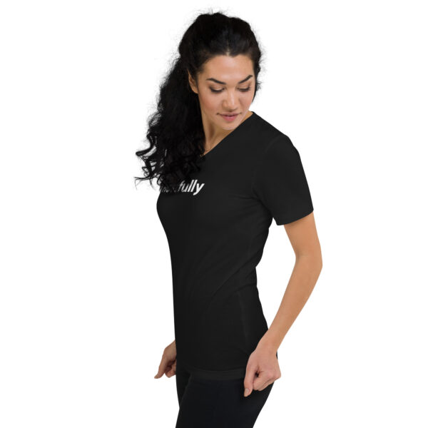 Unisex Short Sleeve V-Neck T-Shirt - Image 2