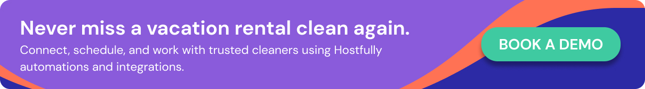 Use automations and integrations via Hostfully for your cleaning.