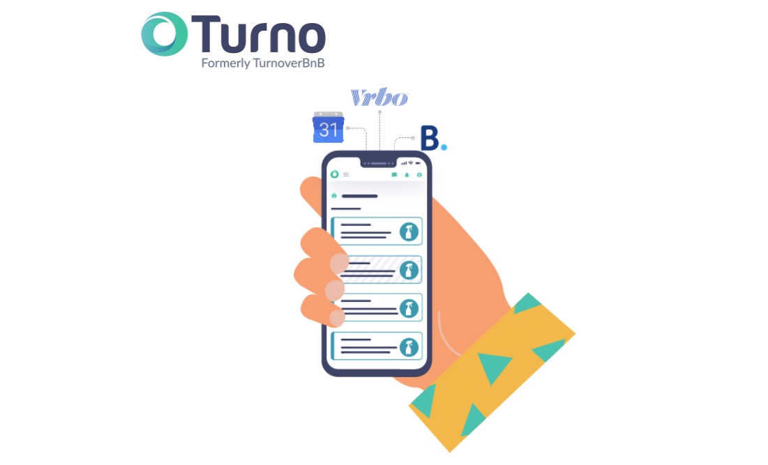 A graphic of the Turno scheduling app system.