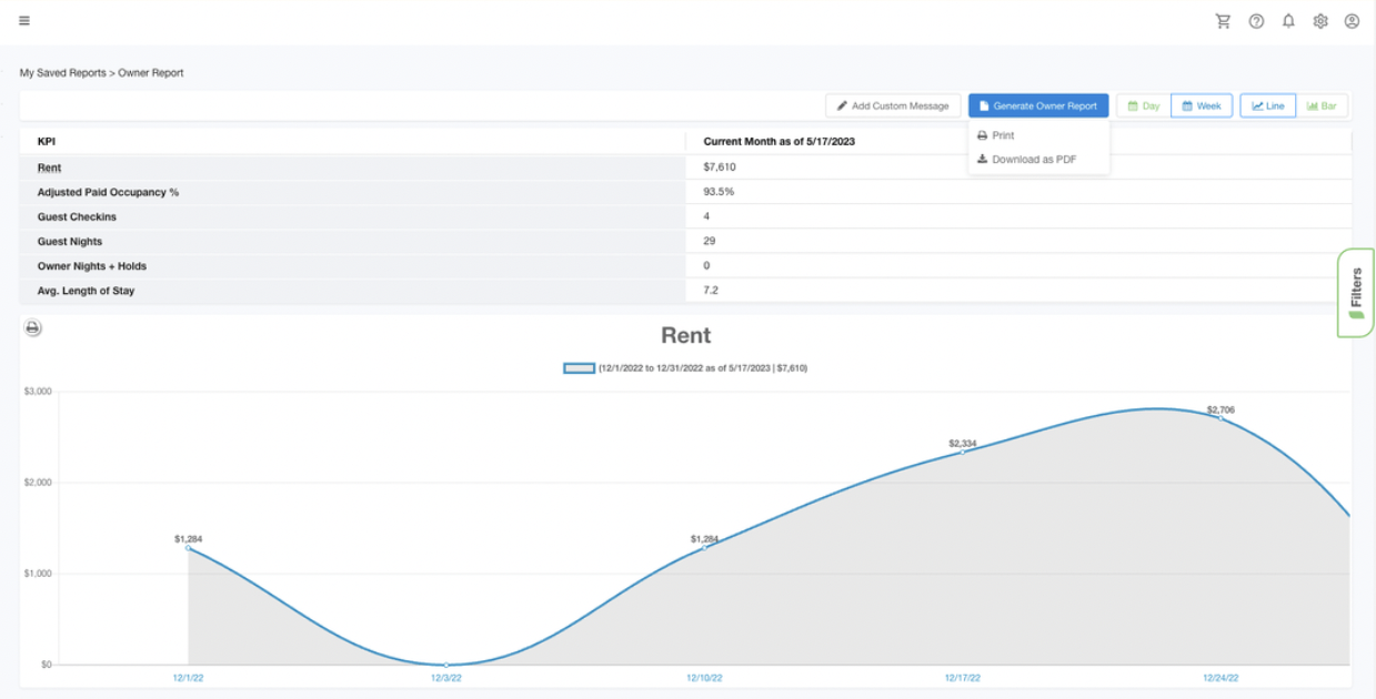 Generate custom owner reports