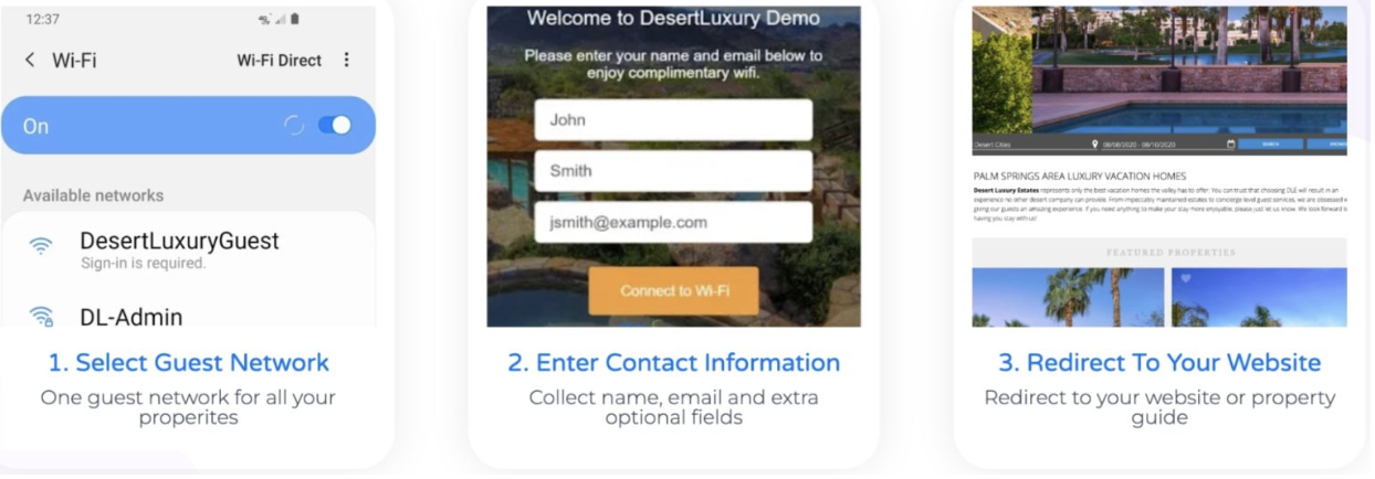 Instructions for using Stayfi a wifi provider