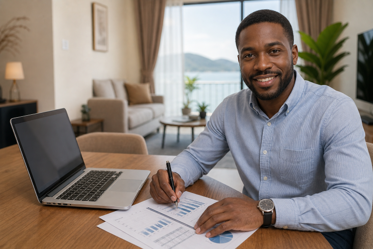 a vacation rental manager assessing financial models