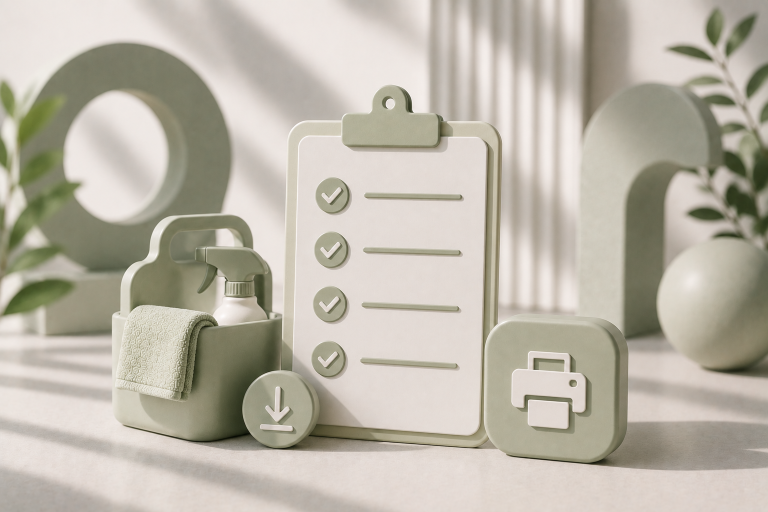 Hostfully - stock image - Vacation Rental Cleaning Checklist