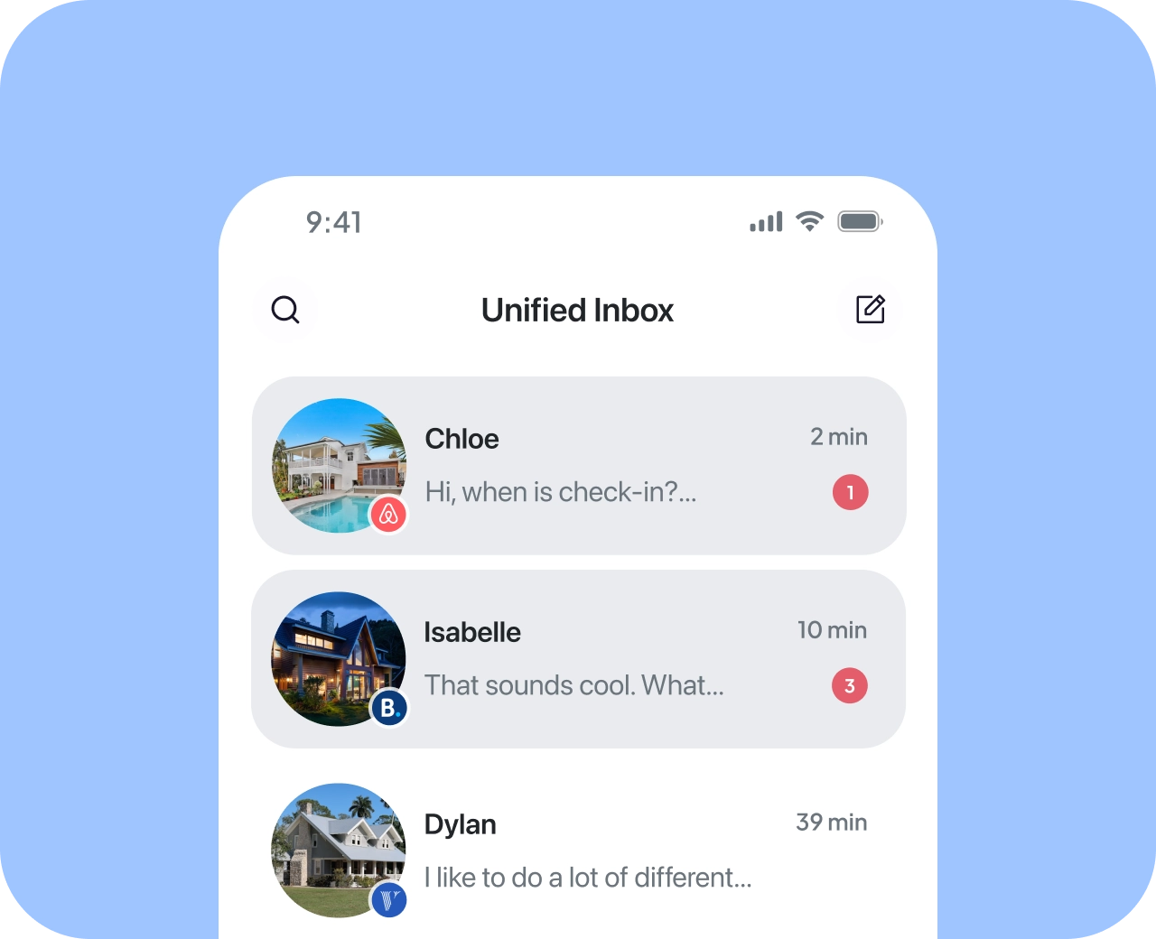 Messaggistica per gli ospiti