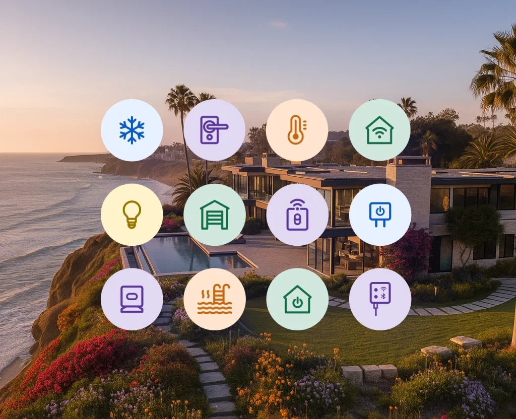 Software gestionale Hostfully: dispositivi smart, serrature, termostati, luci, piscine, domotica