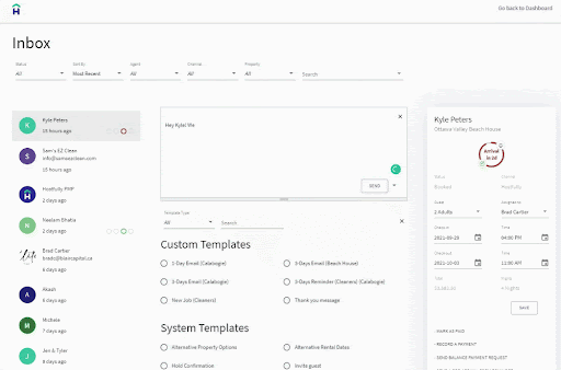 Hostfully’s unified inbox