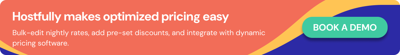 CTA to book a demo with Hostfully