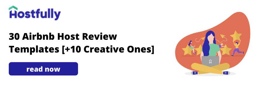 host reviews templates for airbnb
