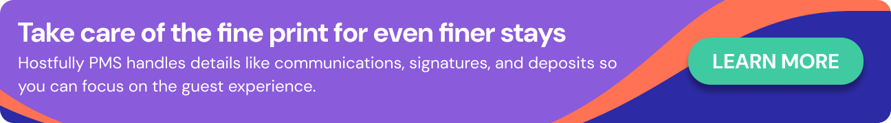 CTA to learn more about Hostfully