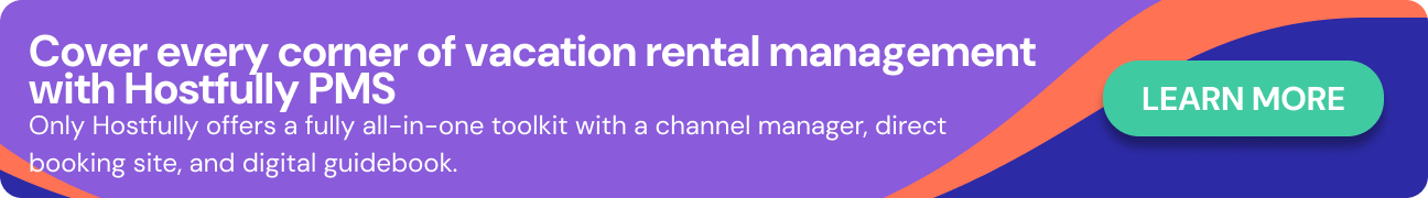 CTA to learn more about Hostfully
