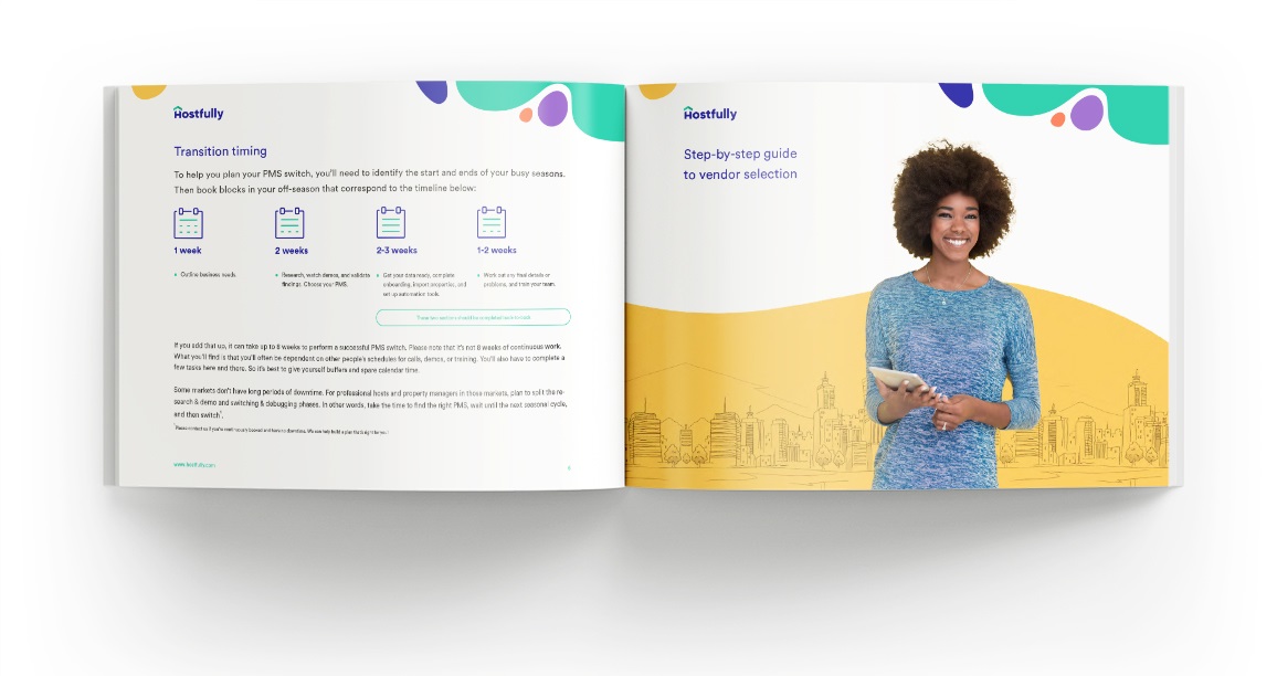 A graphic showing the Hostfully Switching PMS guide