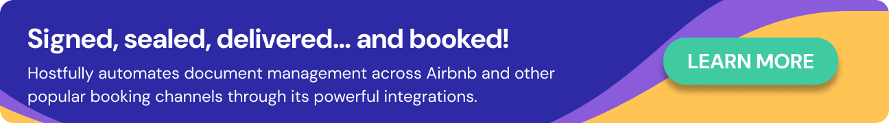 CTA to learn more about Hostfully
