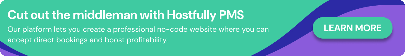 CTA to learn more about Hostfully