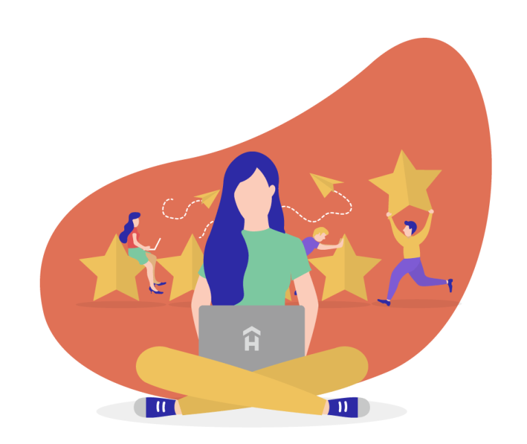 leave an airbnb host review with a template