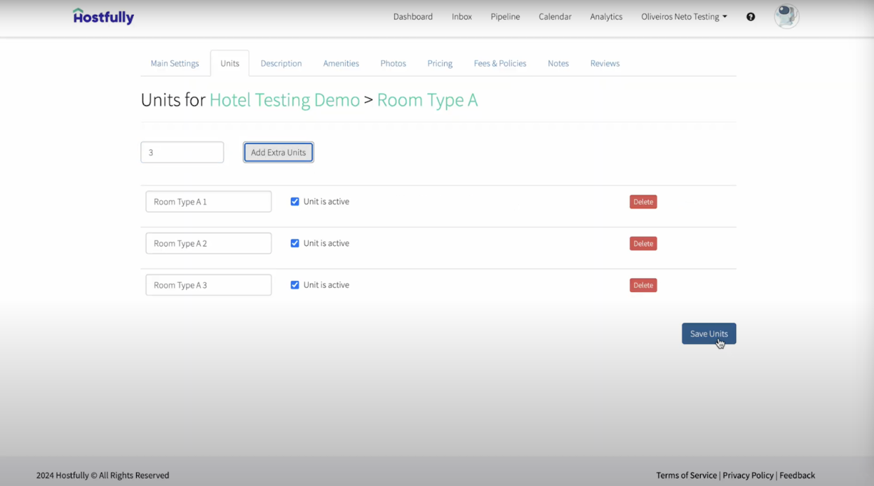 A view of multi-unit being setting up