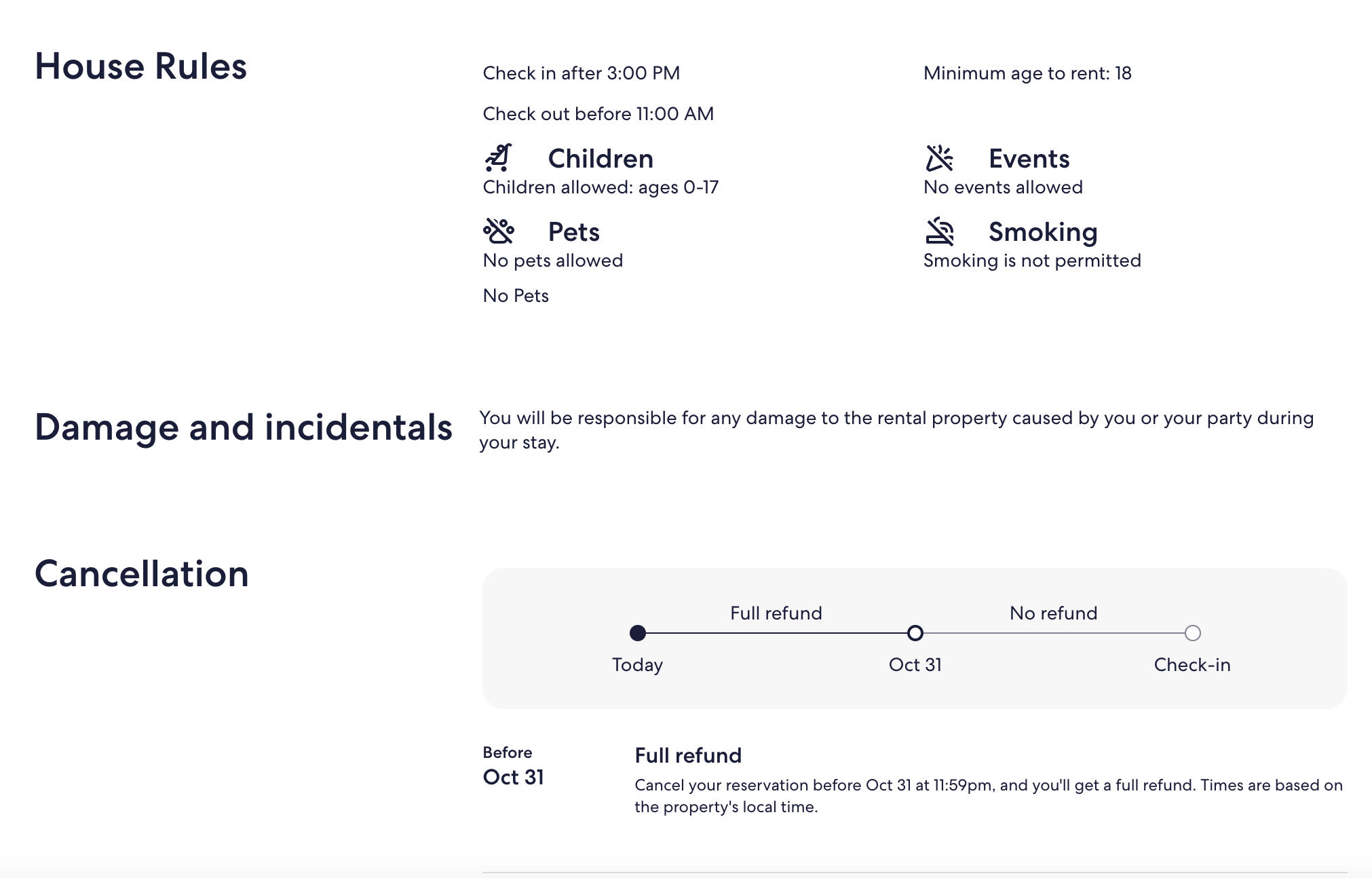 Vrbo booking policies