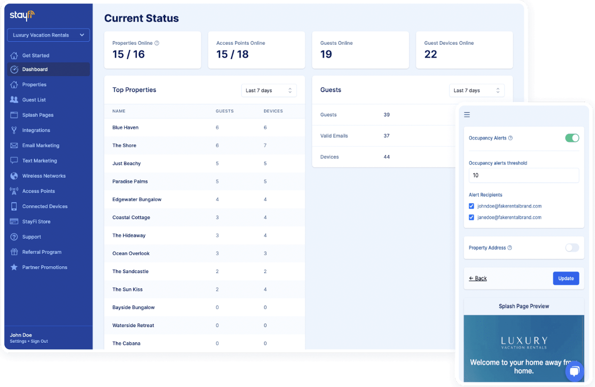 See how managers can see who's using the wifi through Stayfi
