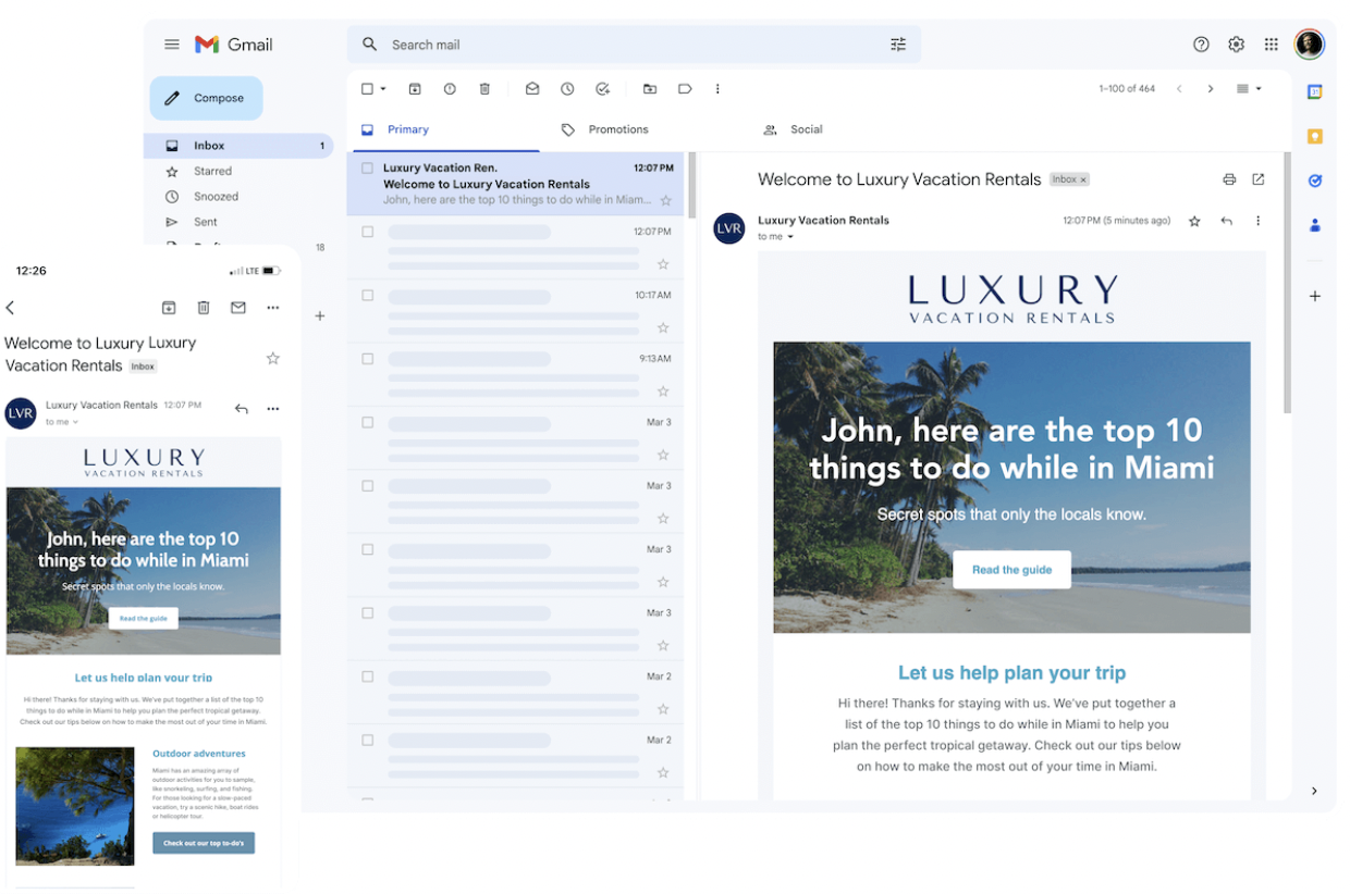 Stayfi's email marketing 