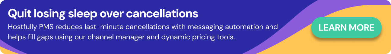 CTA to learn more about Hostfully