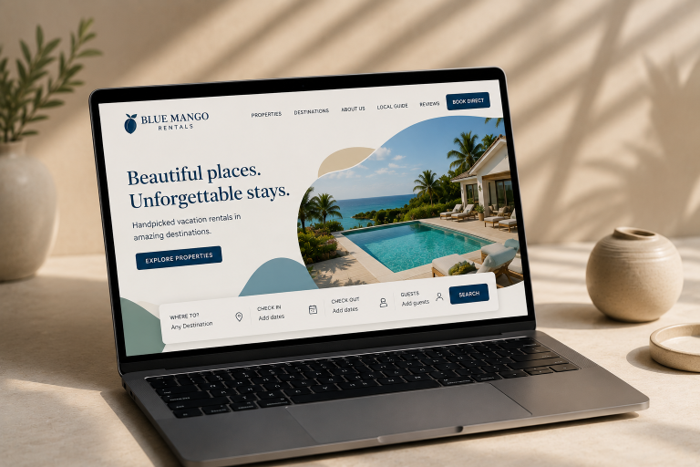 Hostfully - stock image - STR booking website built by an agency