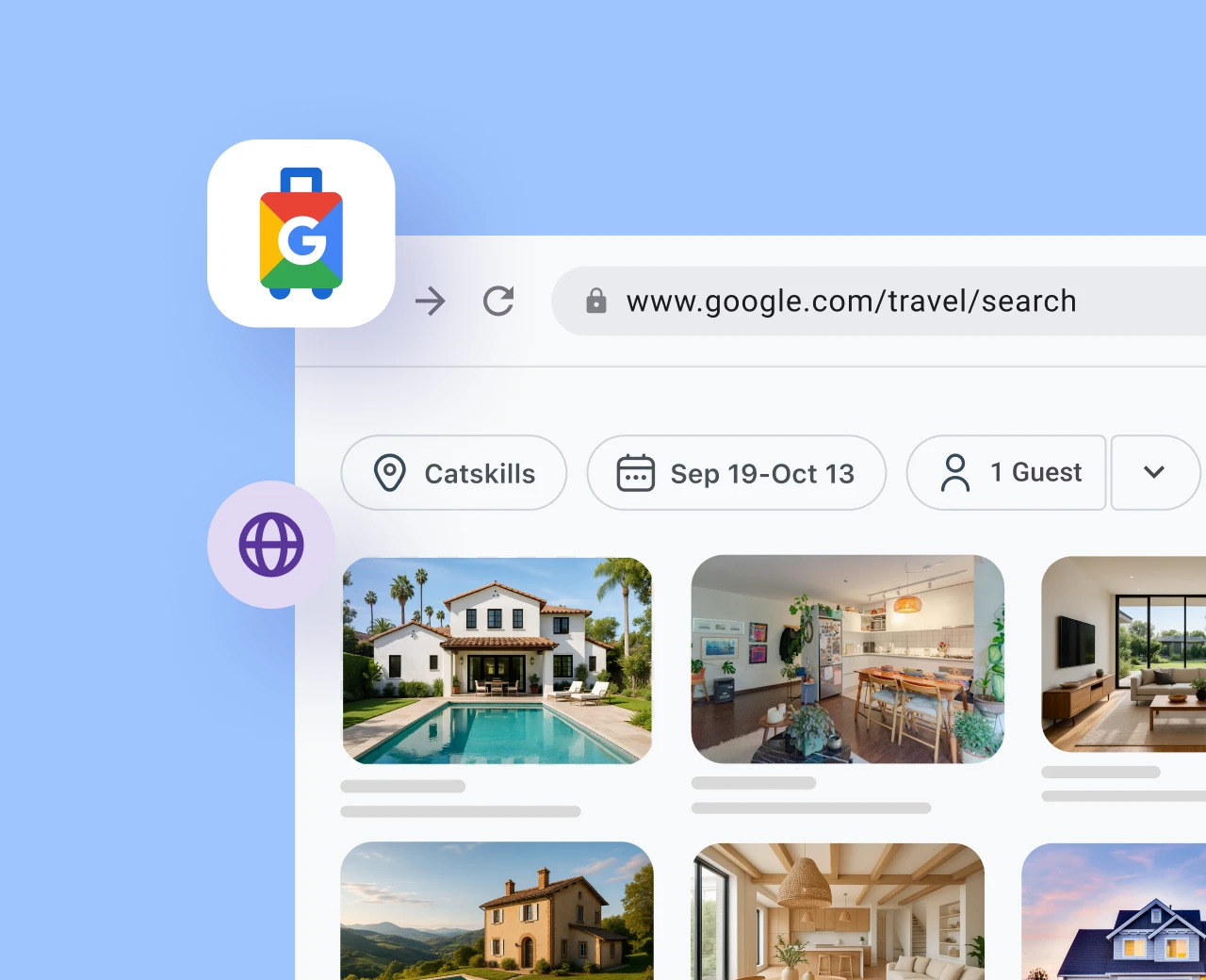 Coloque seu anúncio no Google Vacation Rentals